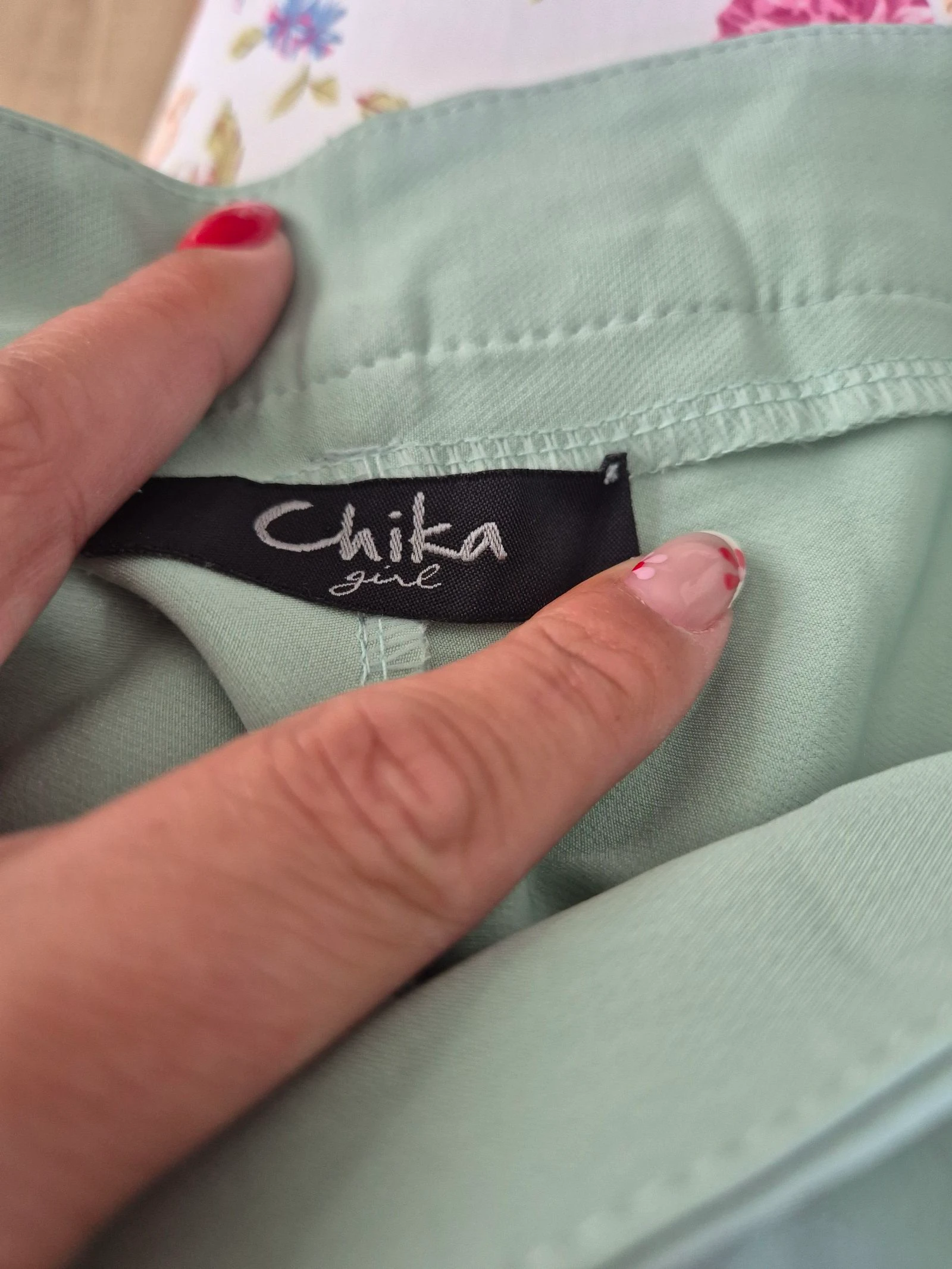 Calça social feminina Chika Girl M 38 verde-menta corte reto chique elegante Made in Italy – photo 6